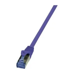 Logilink Patch Cable Cat.6A S/FTP violet 0,50m, PrimeLine