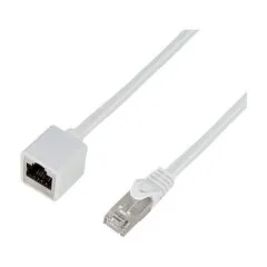 Logilink Cat.6A premium patch cable extension, white, 2 m