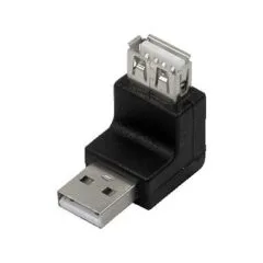 Logilink USB 2.0 adapter 270°, A/M to A/F, 480 Mbps, 2.5W, black
