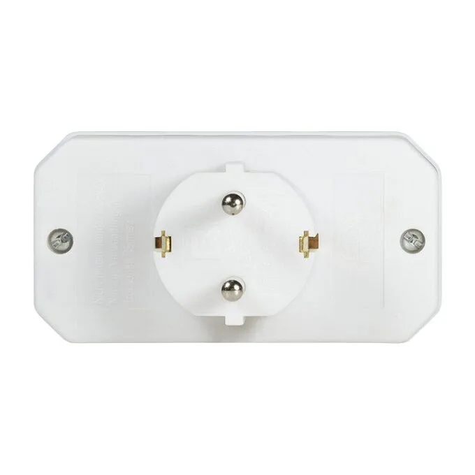 Logilink Adapter With 2 Euro + 1x Safety Socket, white — image 4