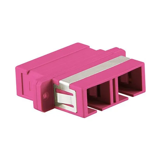 Logilink Fiber Adapter SC Duplex with flange, violet — image 2