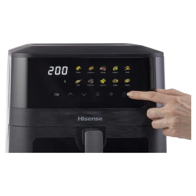 Hisense Heißluftfritteuse HAF2100DCD (schwarz, 2.100 Watt, Korb 7,7 Liter) — image 5