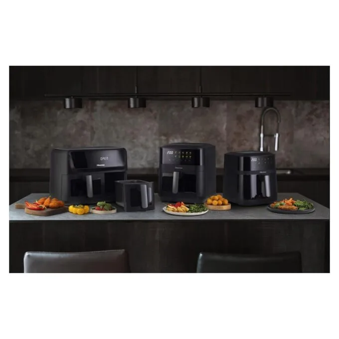 Hisense Heißluftfritteuse HAF2100DCD (schwarz, 2.100 Watt, Korb 7,7 Liter) — image 8