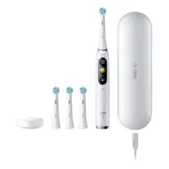 Oral-B iOSeries 9 Luxe Edition, Elektrische Zahnbürste (wei, White Alabaster)
