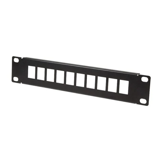 Logilink 10" kystone panel for 10 keystone jacks, black — image 2