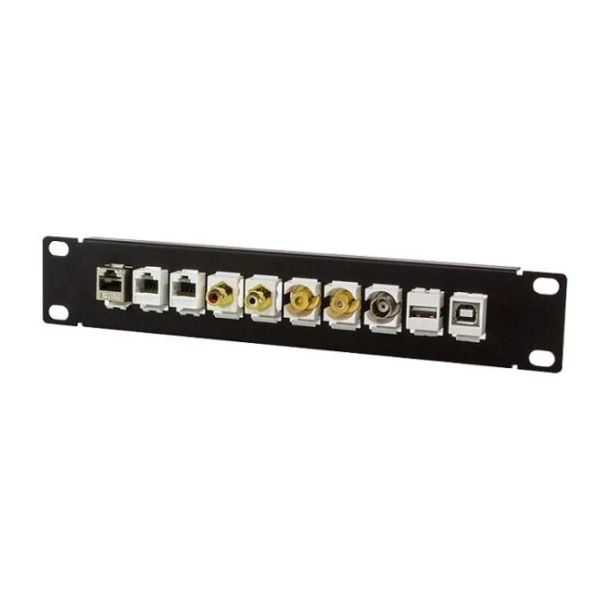Logilink 10" kystone panel for 10 keystone jacks, black — image 3