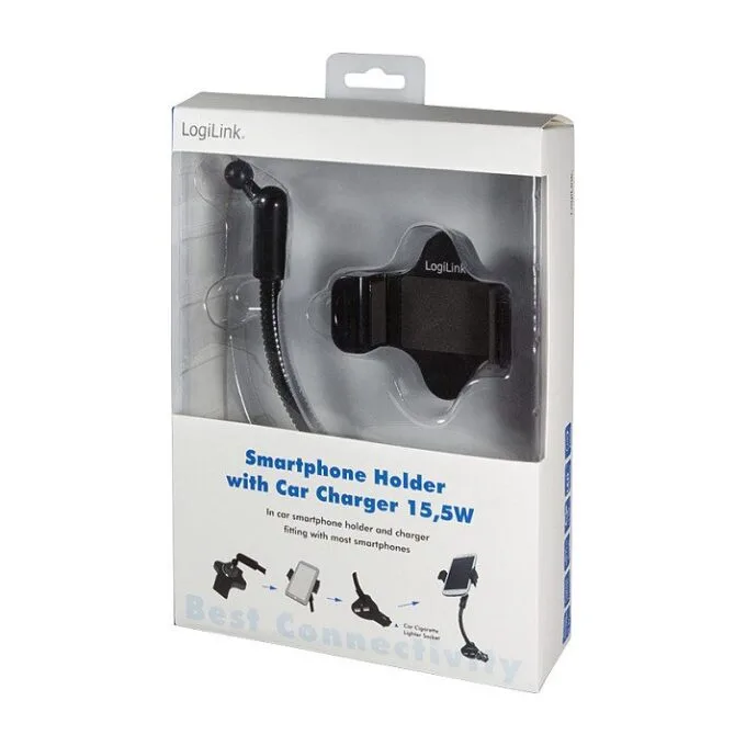 Logilink Smartphone car holder & charger, 15.5W — image 8
