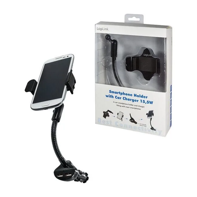 Logilink Smartphone car holder & charger, 15.5W — image 9