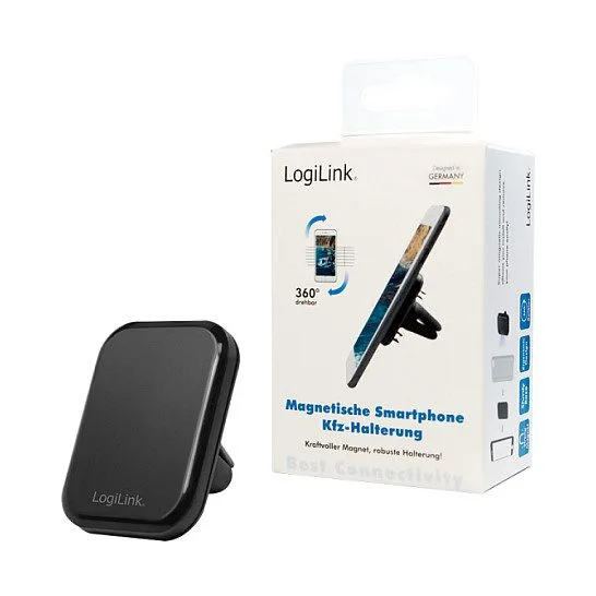 Logilink Smartphone airvent car holder, magnetic — image 6