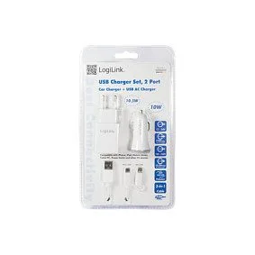 Logilink USB-A Charging Kit, 10.5 W / 10 W, 2-port, 2x USB-A, White — image 5
