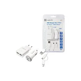 Logilink USB-A Charging Kit, 10.5 W / 10 W, 2-port, 2x USB-A, White — image 6