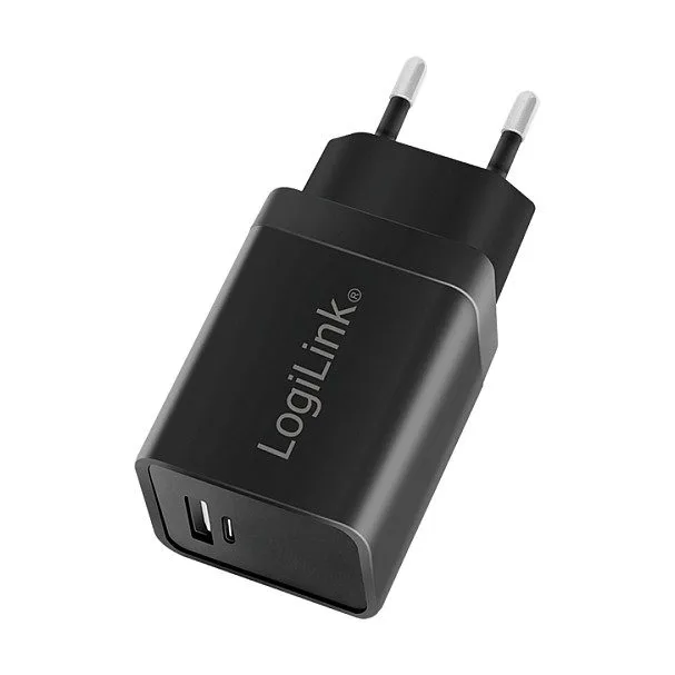 Logilink USB-A/C Charging Kit, 15 W, each 1x USB-A, 1x USB-C, Black — image 6