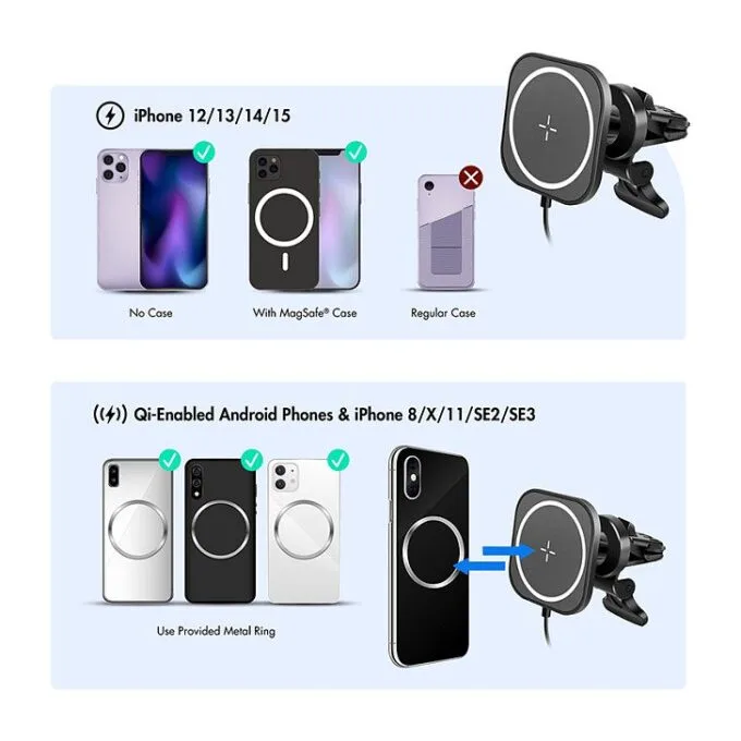 Logilink Wireless Car Charger w/ smartphone mount 15W — image 8