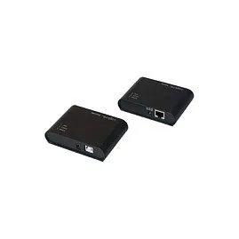 Logilink USB 2.0 Cat.5 extender, 50 m incl. 4-port Hub, black — image 2