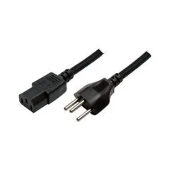 Logilink Power cable, SEV1011 (CH) to IEC C13, black, 1.8 m