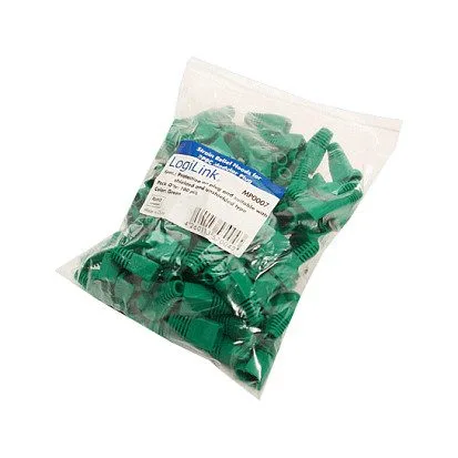 Logilink Modular RJ45 Plug Cable Boot 5.8mm green, 100 pcs. — image 1