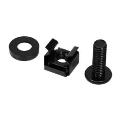 Logilink 19" mounting kit, M6*16 screw, cage nut, washer, 20 pcs, black