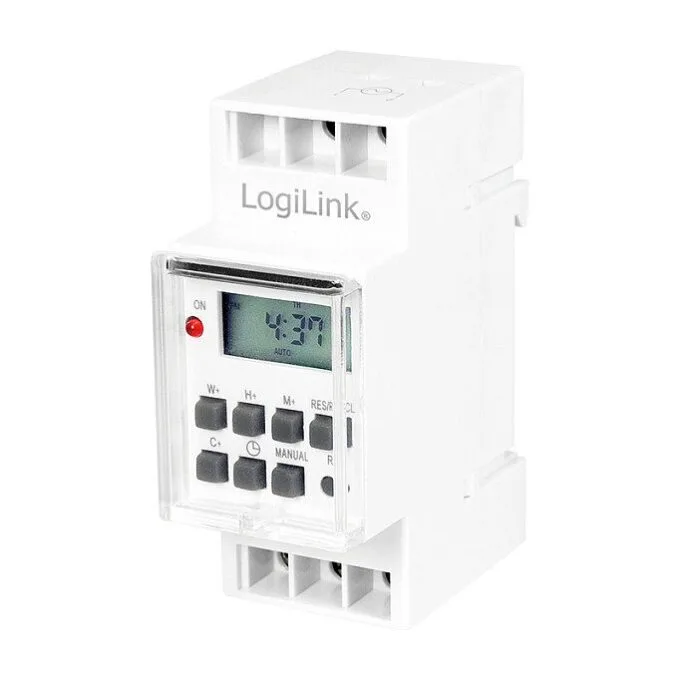 Logilink Time Switch, DIN rail digital timer — image 1