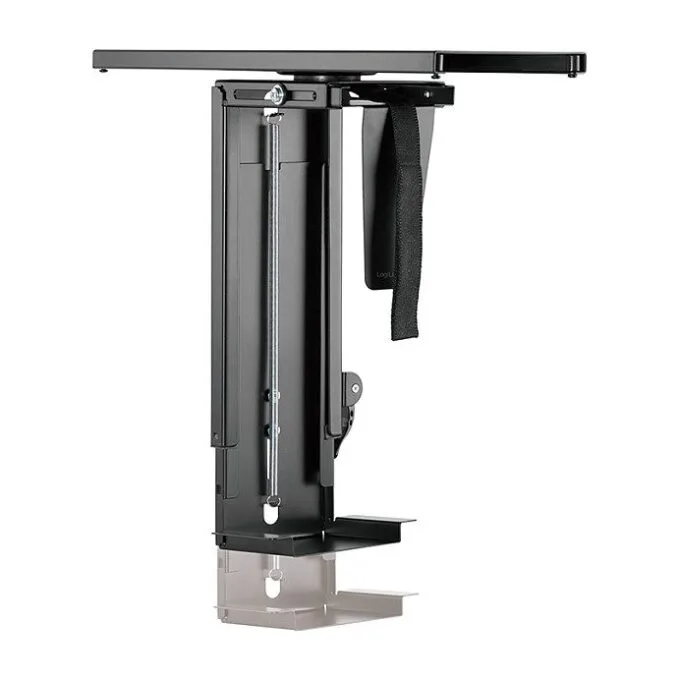 Logilink Adjustable under desk CPU mount, sliding track, easy-locking — image 4