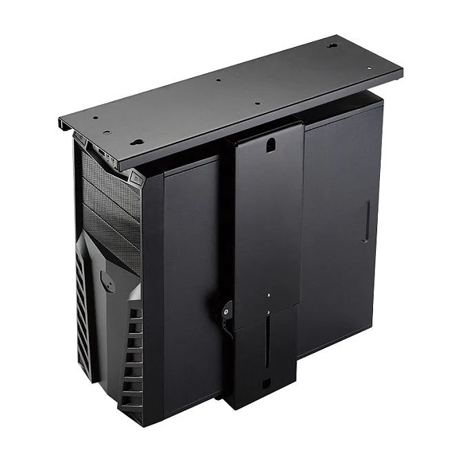 Logilink Adjustable under desk CPU mount, sliding track, easy-locking — image 5