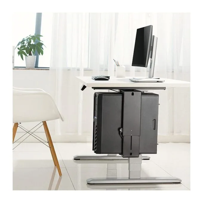 Logilink Adjustable under desk CPU mount, sliding track, easy-locking — image 6