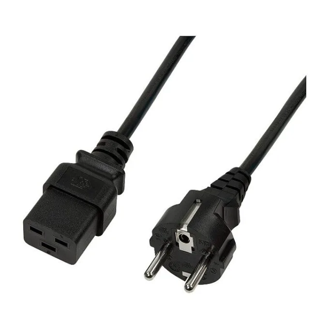 Logilink Power cable, CEE 7/7 to IEC C19, black, 1 m — image 1