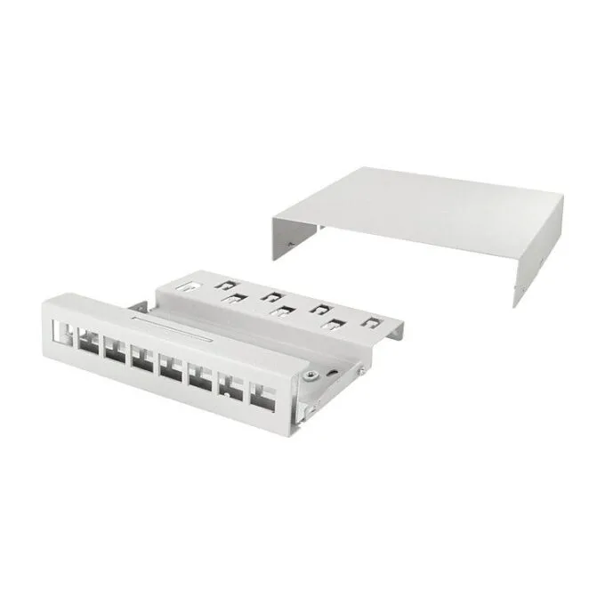 Logilink Consolidation point box 8-port, desk/wall/rail mounting, grey — image 4