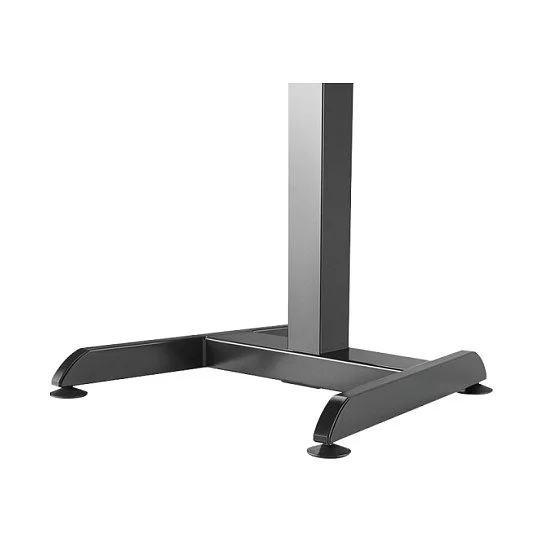 Sit-stand workstation, single motor, w/ keyboard tray, black — image 5