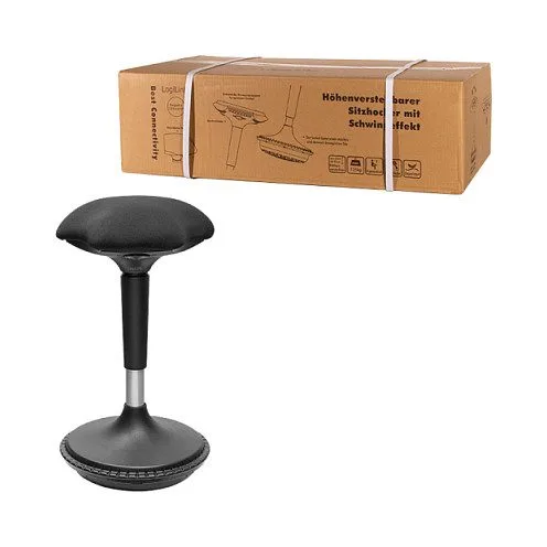 Height adjustable wobble stool for sit-stand desk — image 7