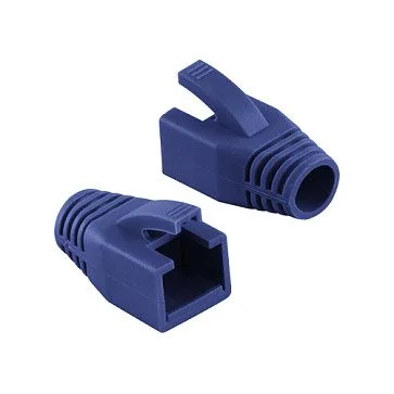 Logilink Modular RJ45 Plug Cable Boot 8mm blue, 50pcs — image 1