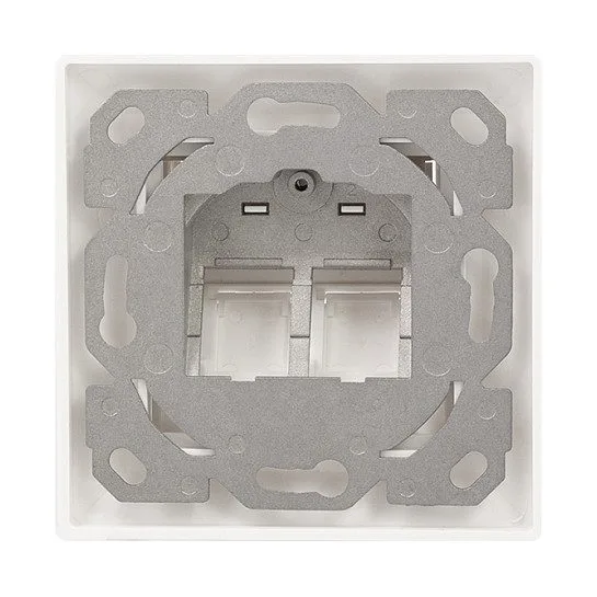 Logilink Keystone Faceplate for 2 modules, projecting, UP/50, pure white — image 4