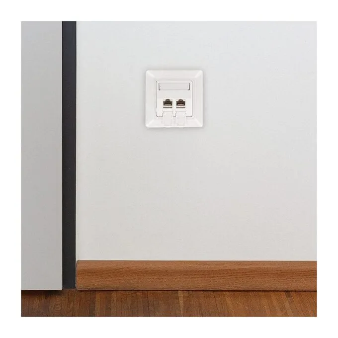 Logilink Keystone Faceplate for 2 modules, projecting, UP/50, pure white — image 7