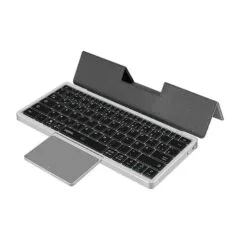 Keyboard, BT 5.1, 3 channel, w/ touchpad, grey