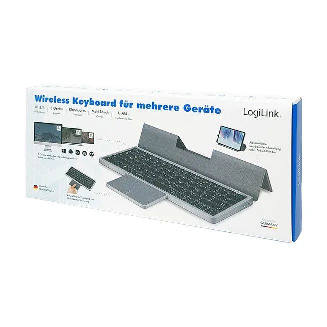 Keyboard, BT 5.1, 3 channel, w/ touchpad, grey — image 5