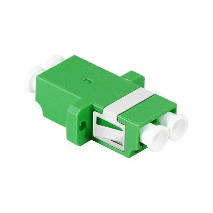 Logilink Fiber Adapter LC Duplex, 12 pieces, with flange, green — image 1
