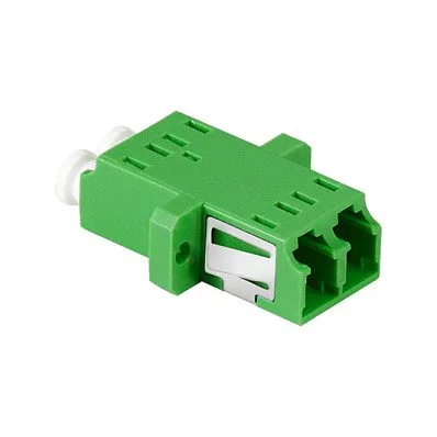 Logilink Fiber Adapter LC Duplex, 12 pieces, with flange, green — image 2