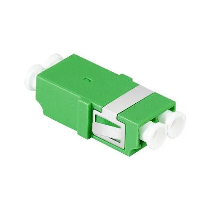 Logilink Fiber Adapter LC Duplex, 12 pieces, without flange, green — image 1