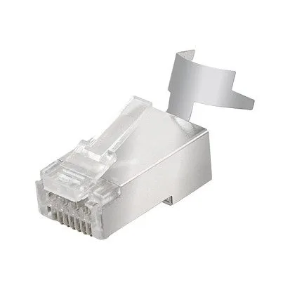 Logilink Modular plug RJ45 Cat.6A STP, pass through, 10-pack — image 3