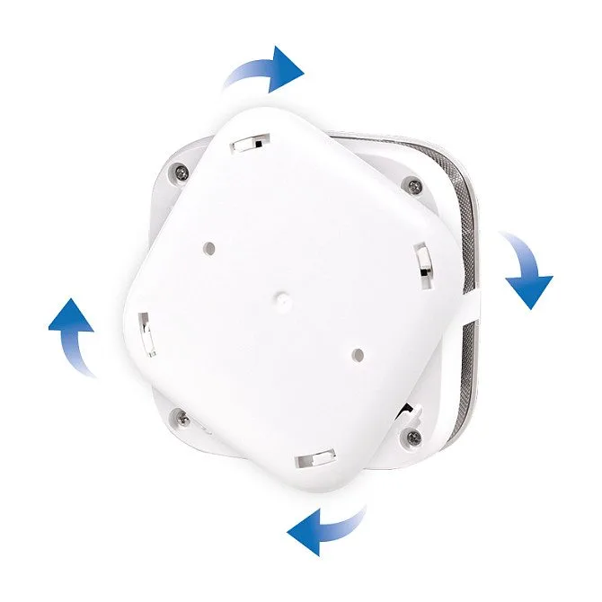 Logilink Smoke Detector, 10 year battery, EN14604, square — image 4