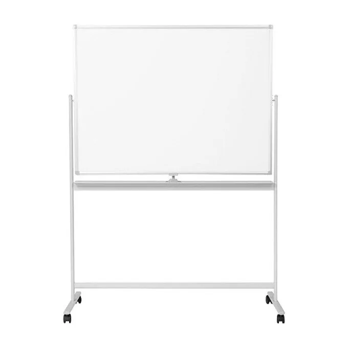 Dry Erase Whiteboard, mobile, double-sided, metal, 120x80cm — image 3