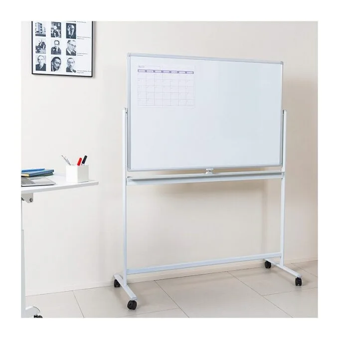 Dry Erase Whiteboard, mobile, double-sided, metal, 120x80cm — image 6