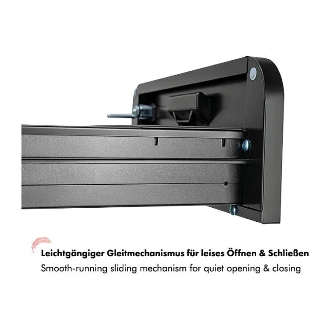 Mobile File Cabinet, 2-drawer, w/ lock, black — image 6