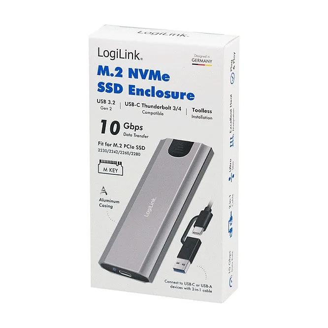 USB 3.2 Gen2 SSD Enclosure USB-C to PCIe NVMe — image 2