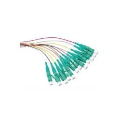 Logilink Fibre optic pigtail set - LC - OM3 50/125 - 2 m - aqua - 12 pieces