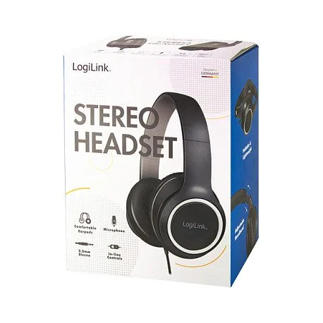 Headset Stereo, with Microphone, 1x 3.5mm, black — image 9
