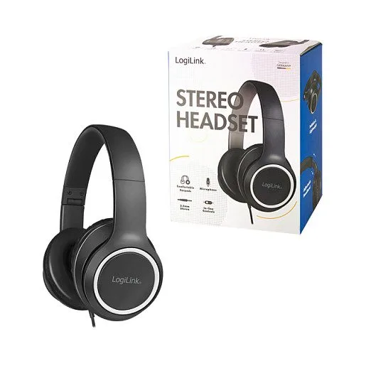 Headset Stereo, with Microphone, 1x 3.5mm, black — image 10