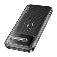 Logilink Mobile Power Bank, LiPo, 10.000 mAh, wireless charging, black