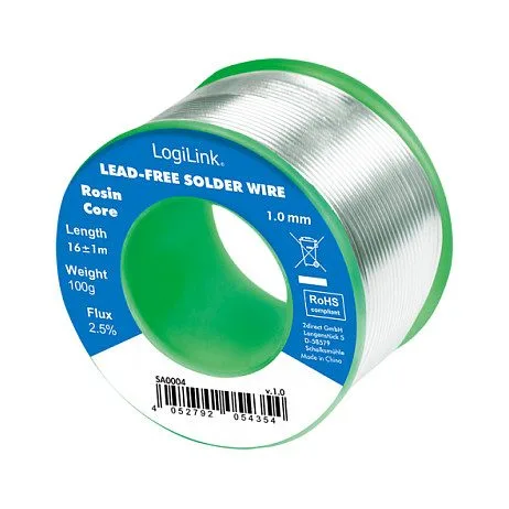 Soldering wire, lead free, 1mm 100g — image 1