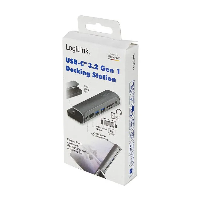 USB 3.2 Gen1 docking station, 7-port, PD, for iPad, aluminum — image 9