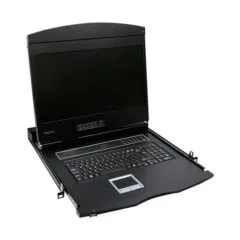 KVM Console with 19" LCD Screen, VGA, US keyboard layout